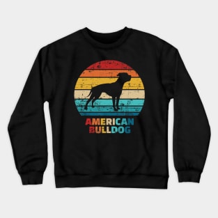 American Bulldog Retro Vintage Crewneck Sweatshirt